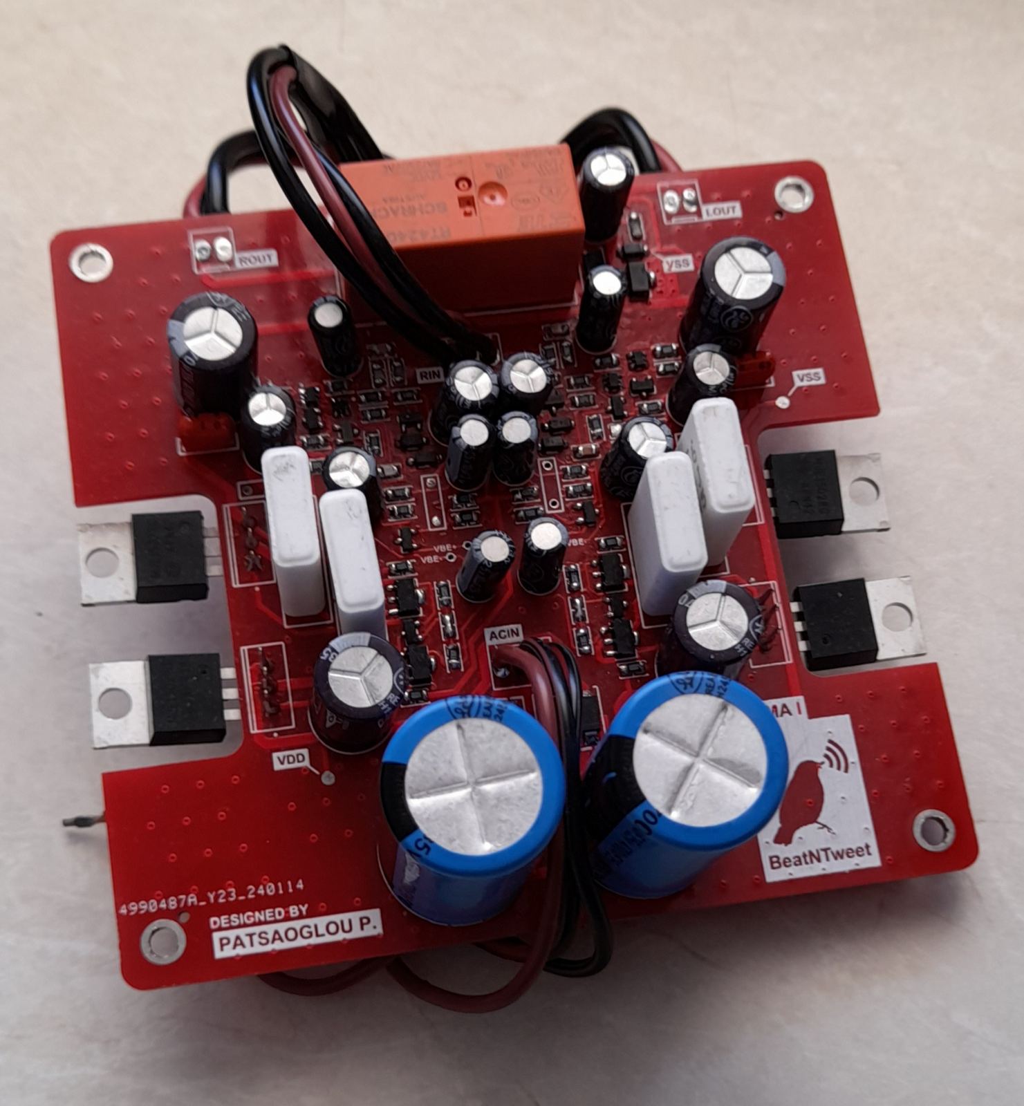 Class-AB Audio Amplifier Design for High-Power Speakers